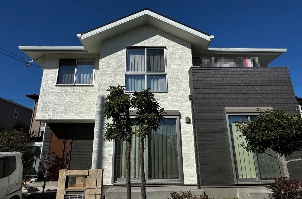 四日市市の外壁塗装、屋根塗装、防水工事をリペイント匠が施工した写真