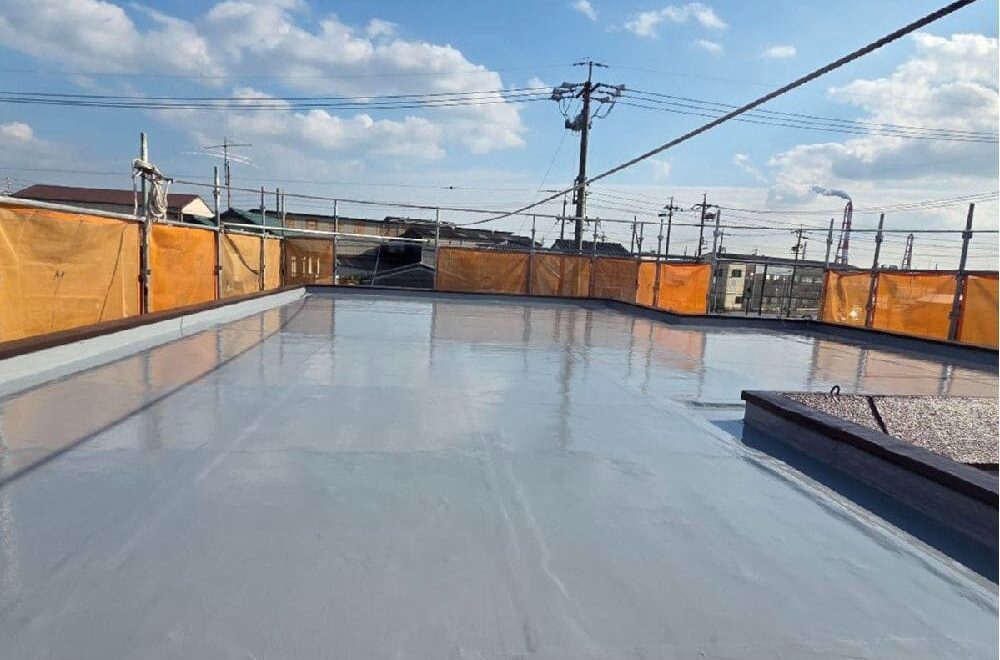 四日市市の外壁塗装、防水工事をリペイント匠が施工した写真