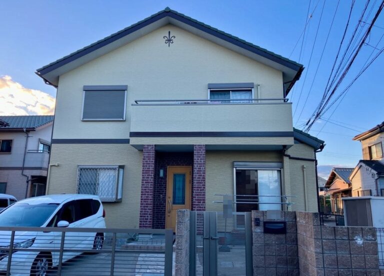 松阪市|クリーム系の優しい印象へ|色見本以上に素敵なお色になりました