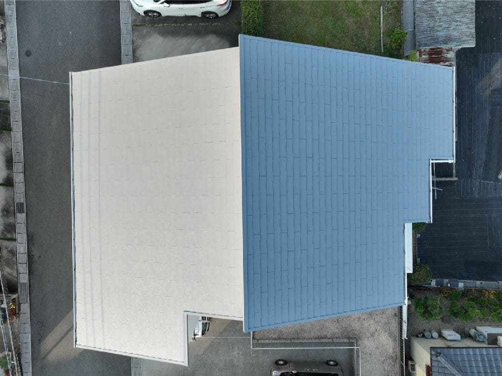 I様(四日市)施工後_屋根全体 四日市市の外壁塗装、屋根塗装、防水工事をリペイント匠が施工した写真