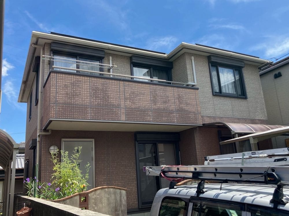 外壁_施工前 (2) 松阪市で外壁塗装と屋根工事をリペイント匠が施工した写真