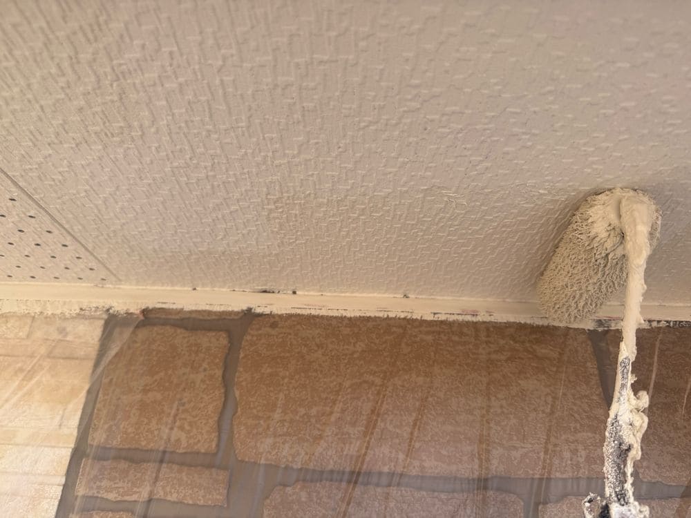 S様_鈴鹿市_軒天(上塗り) 鈴鹿市の外壁塗装をリペイント匠が施工した写真