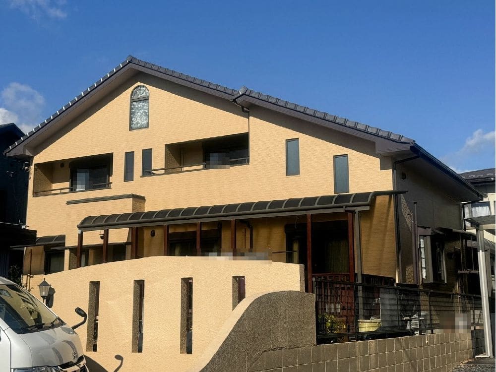 K様(四日市)施工後_外壁全体 (6) 菰野町の外壁塗装、防水工事をリペイント匠が施工した写真