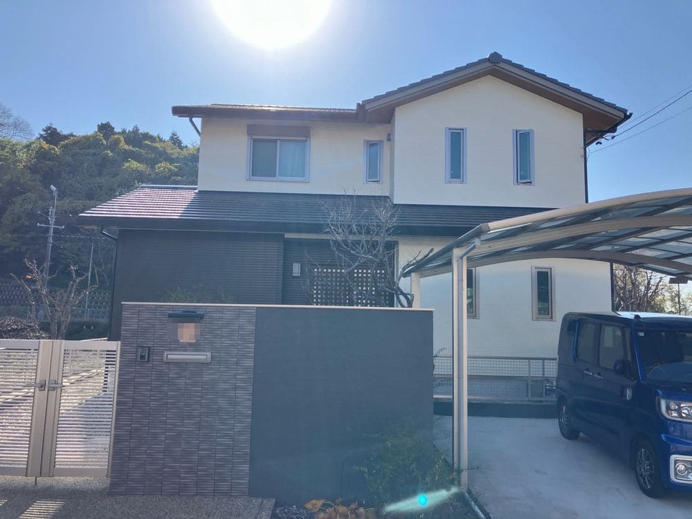 鈴鹿市の外壁塗装、防水工事をリペイント匠が施工した写真