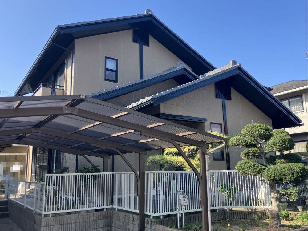 津市で外壁塗装をリペイント匠が施工した写真