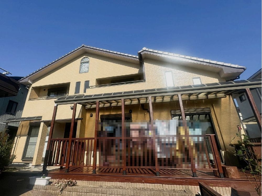 K様(四日市)施工後_外壁全体 (4) 菰野町の外壁塗装、防水工事をリペイント匠が施工した写真