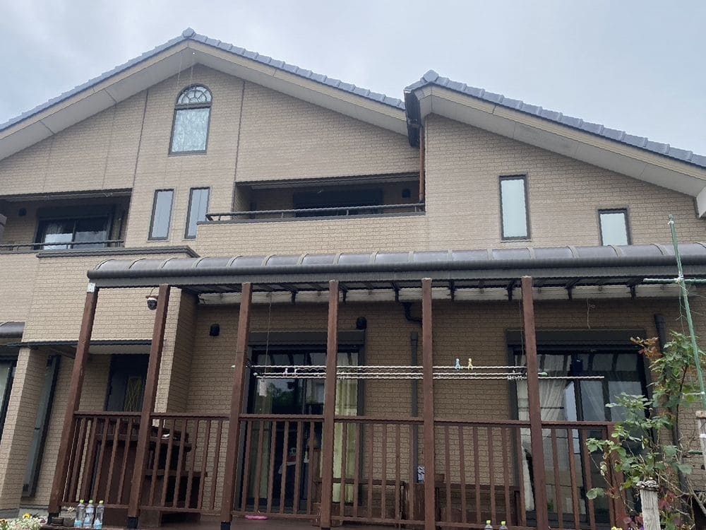 菰野町の外壁塗装、防水工事をリペイント匠が施工した写真