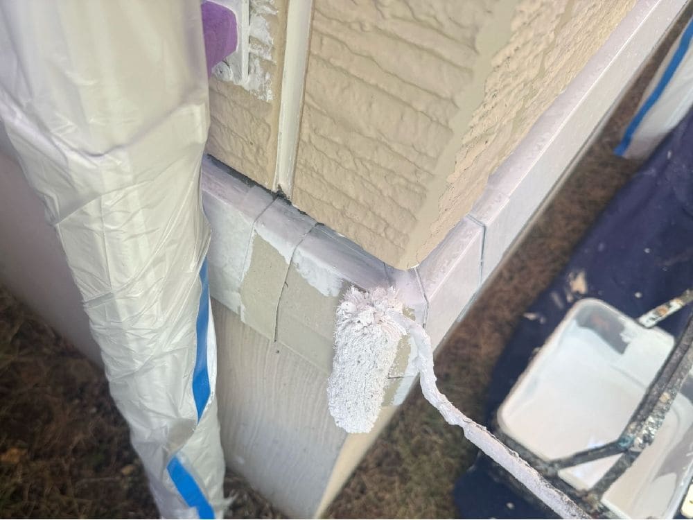 四日市市の外壁塗装、防水工事をリペイント匠が施工した写真