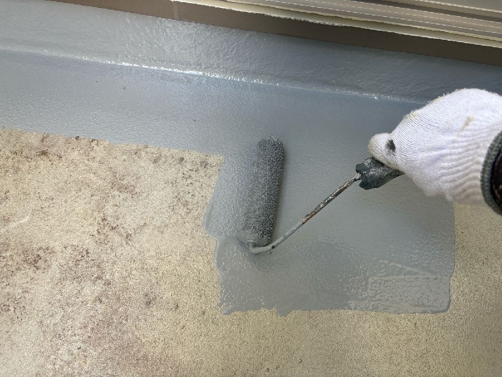 四日市市の外壁塗装、屋根塗装、防水工事をリペイント匠が施工した写真