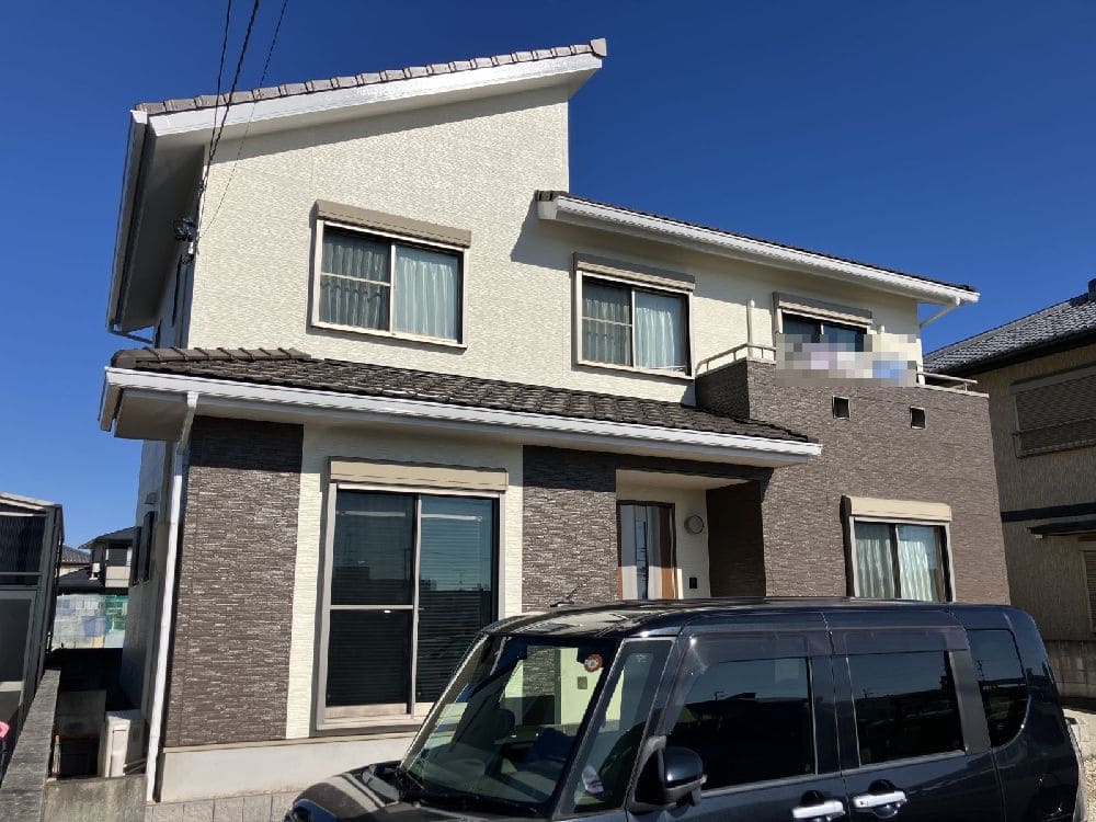 津市の外壁塗装、防水工事をリペイント匠が施工した写真