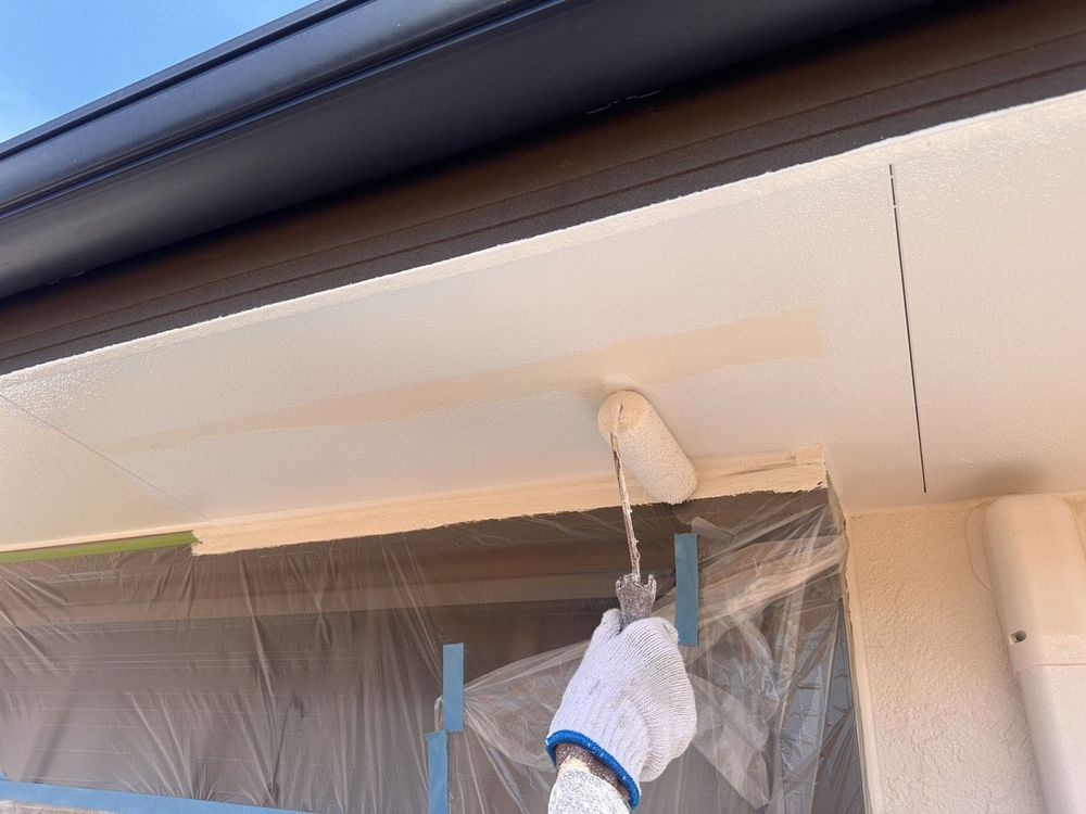 津市久居 K様軒天 津市の外壁塗装、防水工事をリペイント匠が施工した写真