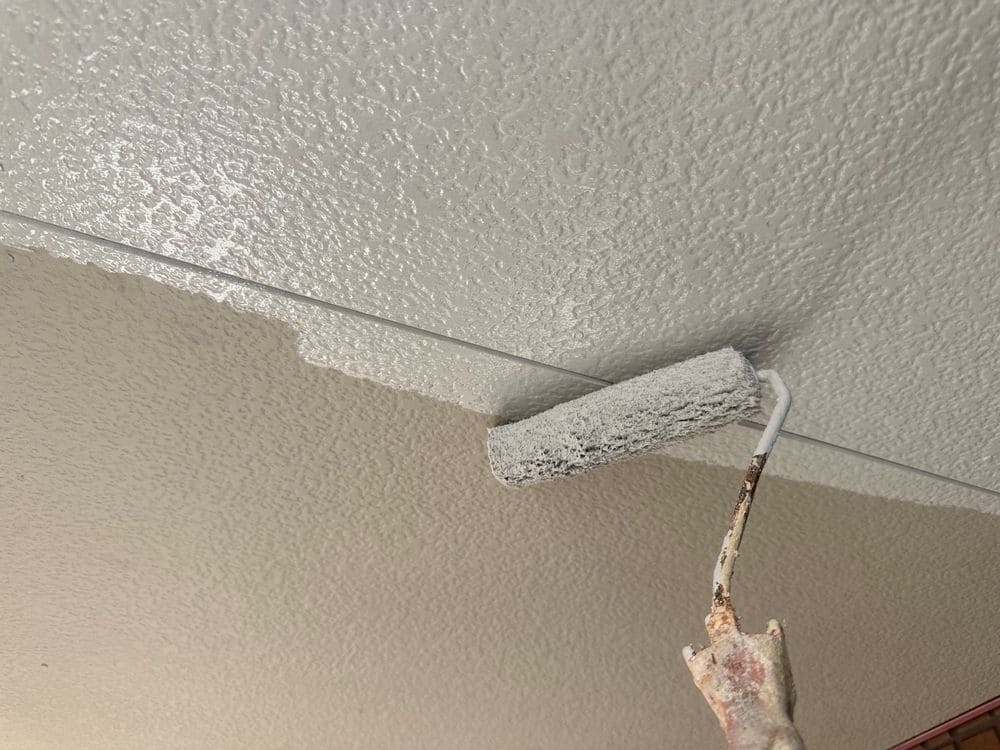 軒天(中塗り) 松阪市で外壁塗装と屋根工事をリペイント匠が施工した写真