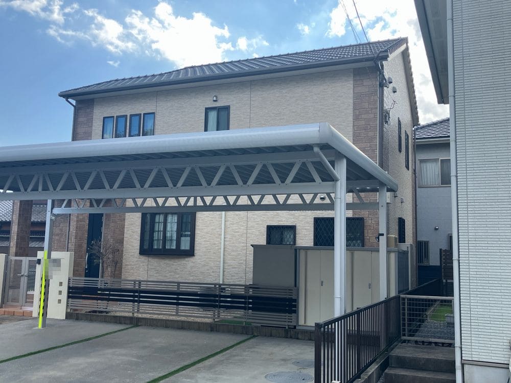 S様_鈴鹿市_全体3_施工後 鈴鹿市の外壁塗装をリペイント匠が施工した写真