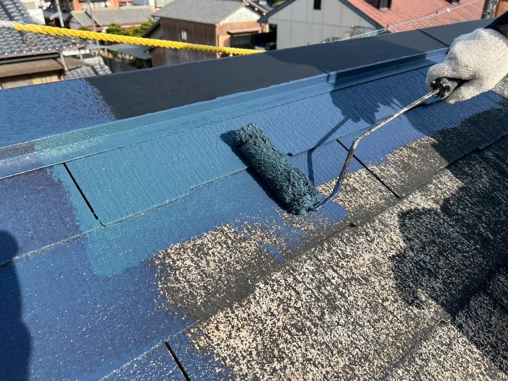 松阪市で外壁屋根塗装と防水工事をリペイント匠が施工した写真