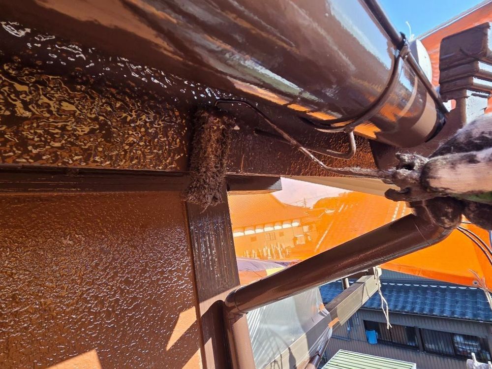 四日市市_N様_鼻隠し(上塗り) 四日市市の外壁塗装をリペイント匠が施工した写真