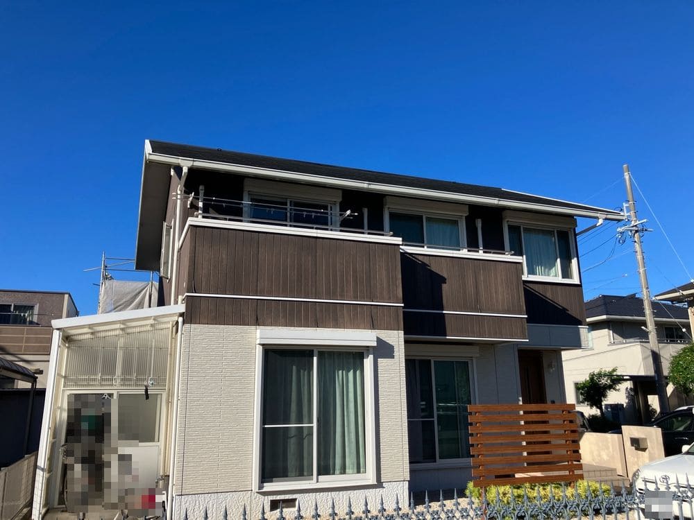伊勢市の外壁塗装、屋根工事、防水工事をリペイント匠が施工した写真