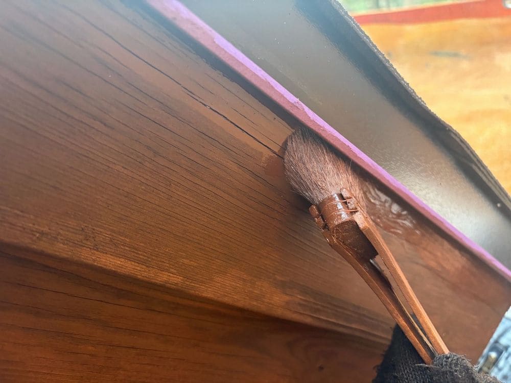 H様(伊勢市)破風‗2回目 伊勢市の外壁塗装をリペイント匠が施工した写真