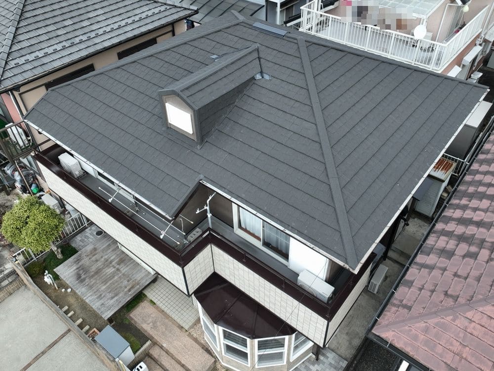 名張市の屋根工事をリペイント匠が施工した写真