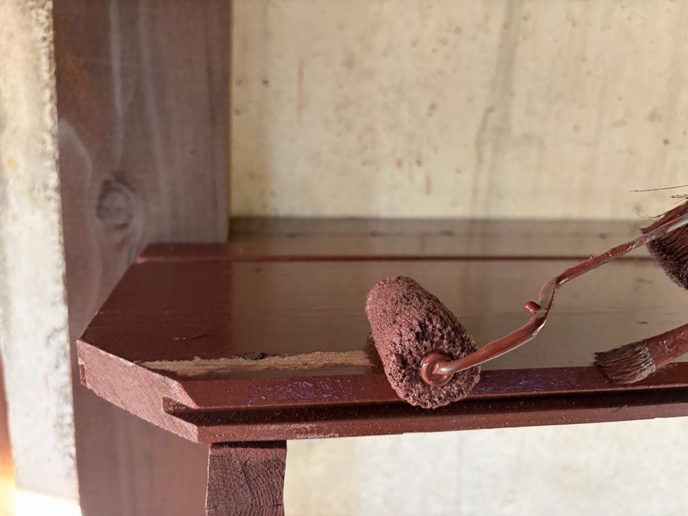 H様(伊勢市)木製板‗1回目 伊勢市の外壁塗装をリペイント匠が施工した写真