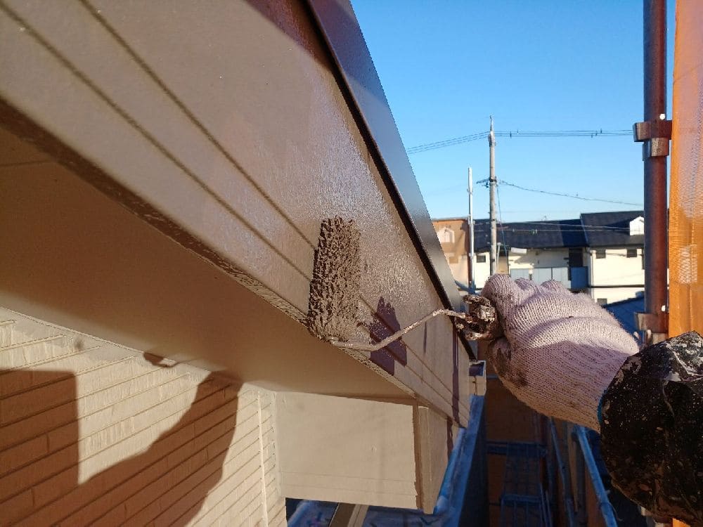 四日市市の外壁塗装、屋根塗装、防水工事をリペイント匠が施工した写真