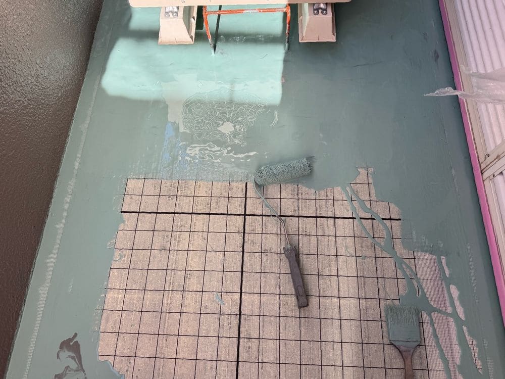 K様(伊賀市阿保)防水(1層目) 伊賀市の防水工事をリペイント匠が施工した写真