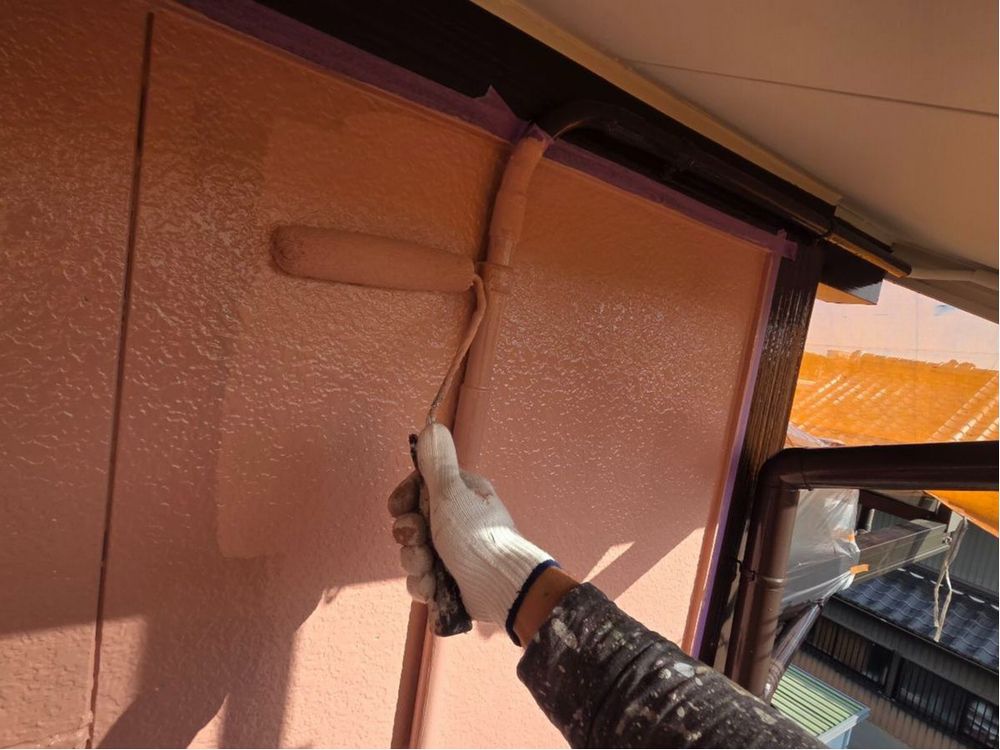 四日市市_N様_外壁(上塗り) 四日市市の外壁塗装をリペイント匠が施工した写真