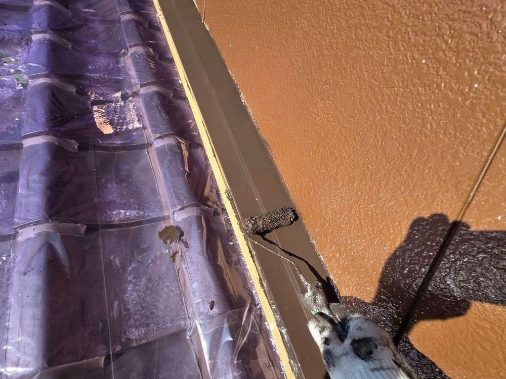 四日市市_N様_水切り(上塗り) 四日市市の外壁塗装をリペイント匠が施工した写真