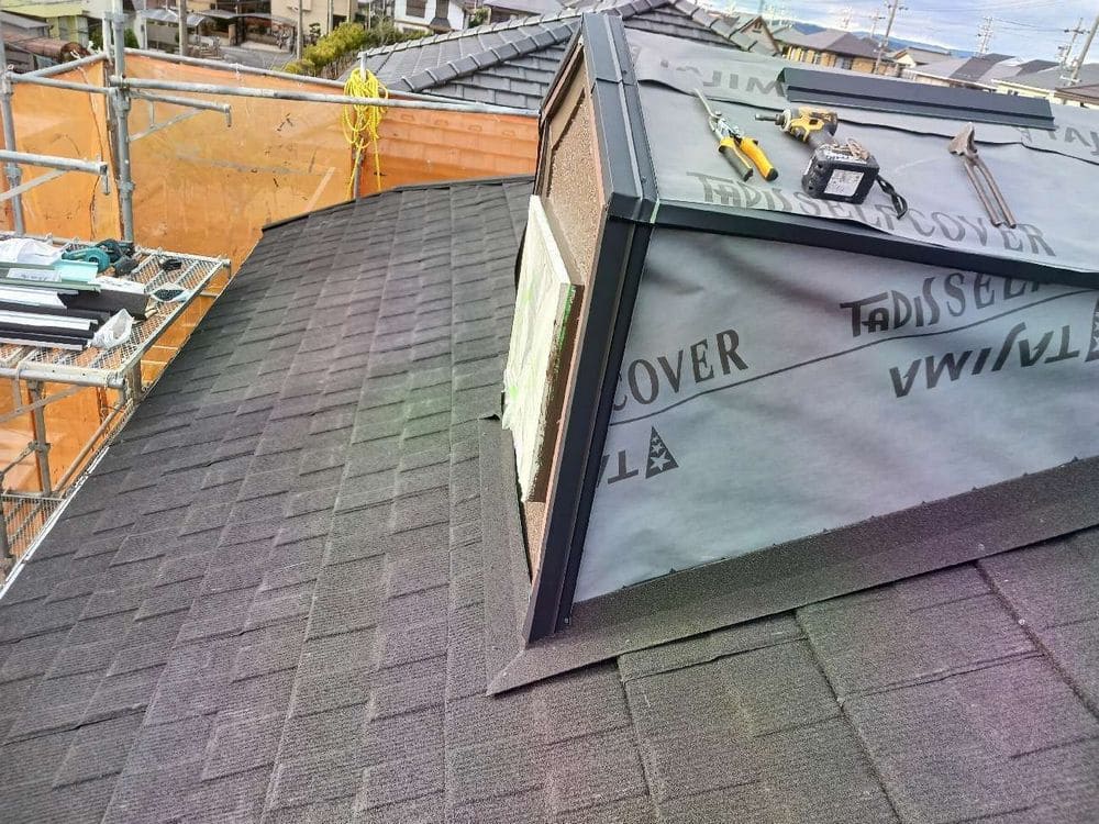 名張市の屋根工事をリペイント匠が施工した写真