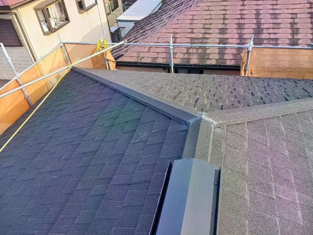 名張市の屋根工事をリペイント匠が施工した写真
