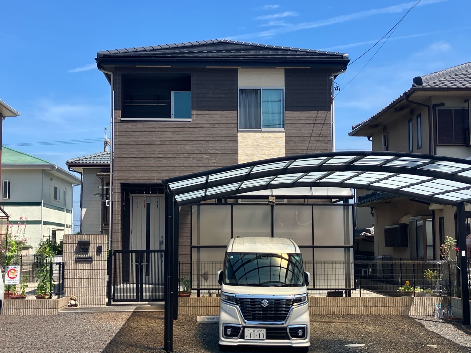 名張市の外壁塗装をリペイント匠が施工した写真