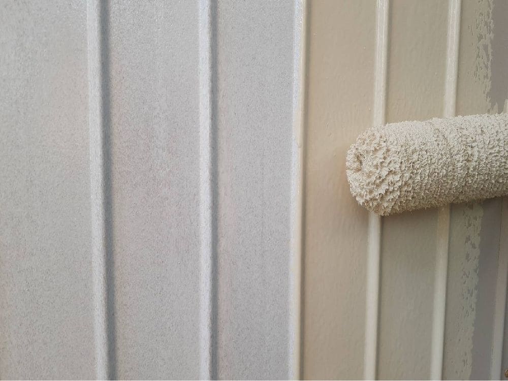 U様(四日市)外壁(中塗り2) 四日市市の外壁塗装をリペイント匠が施工した写真