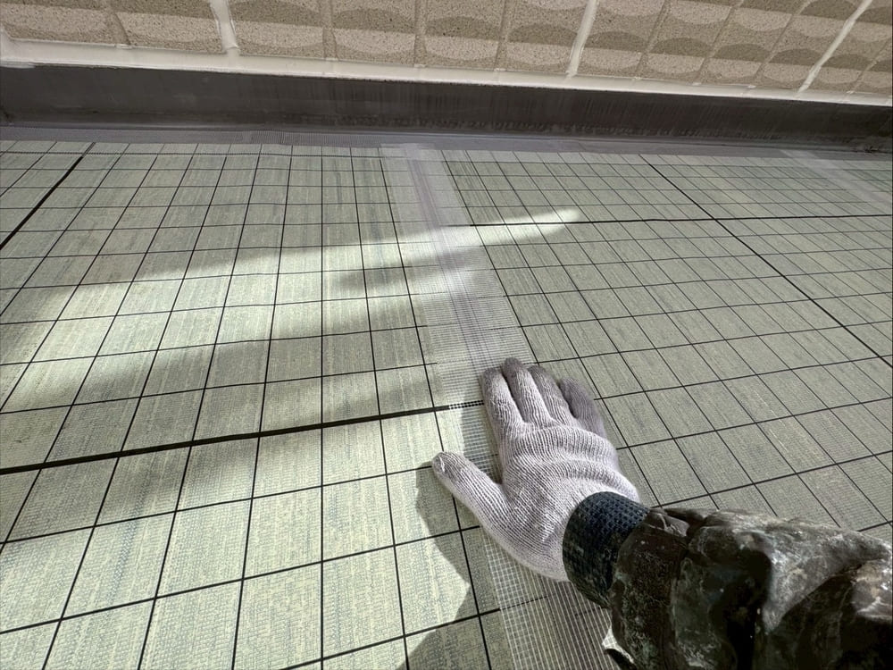 K様(津)防水(シート貼り) 津市の外壁塗装、防水工事をリペイント匠が施工した写真