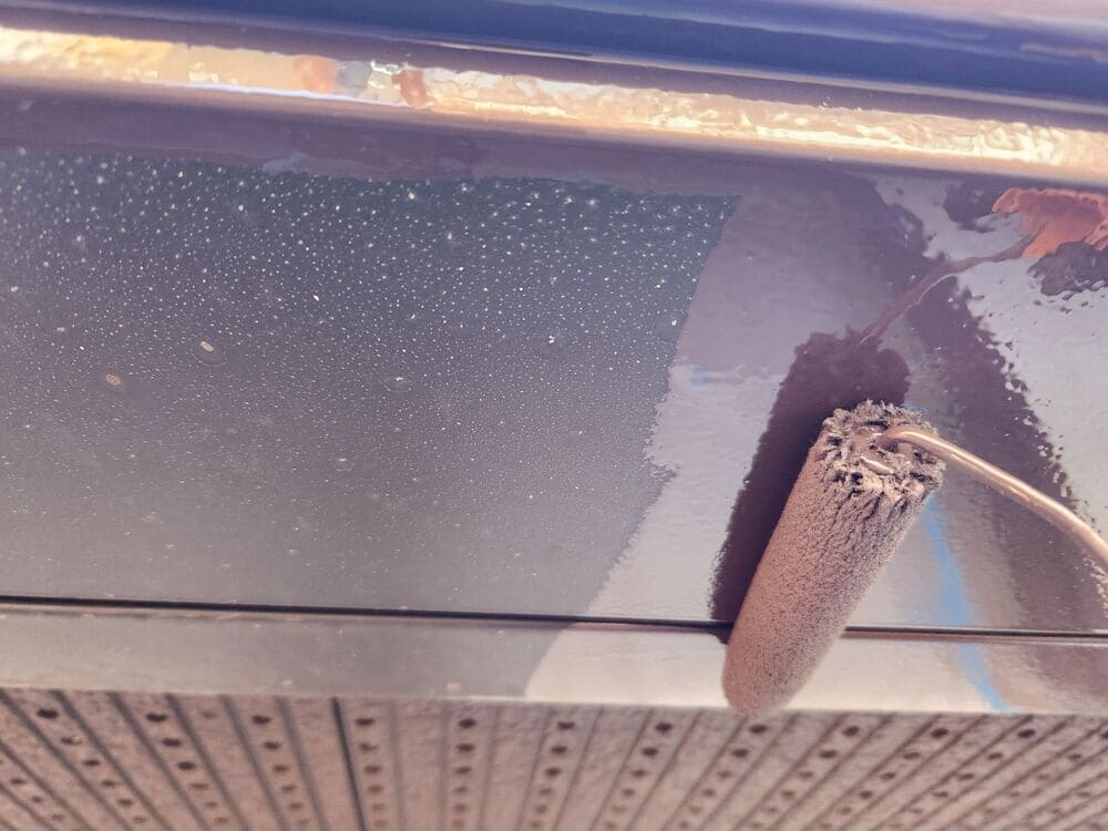 K様(亀山)_破風(中塗り) 亀山市で外壁塗装をリペイント匠が施工した写真