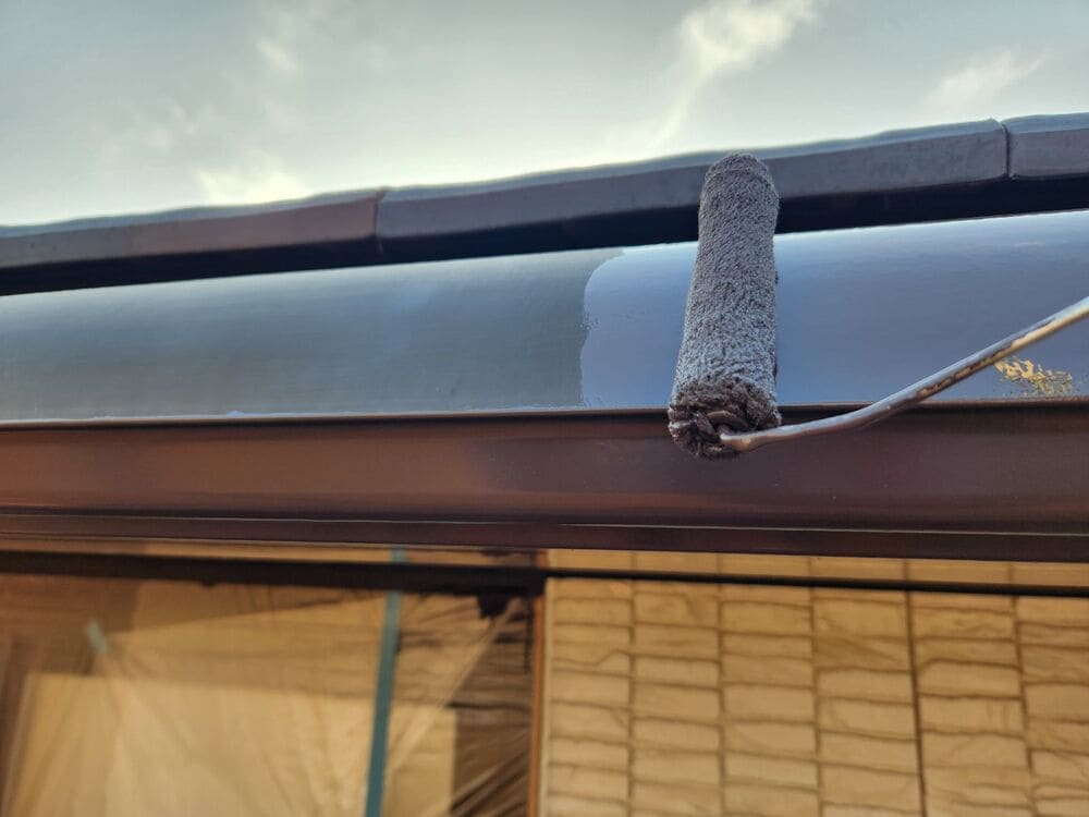 K様(亀山)樋(中塗り) 亀山市で外壁塗装をリペイント匠が施工した写真