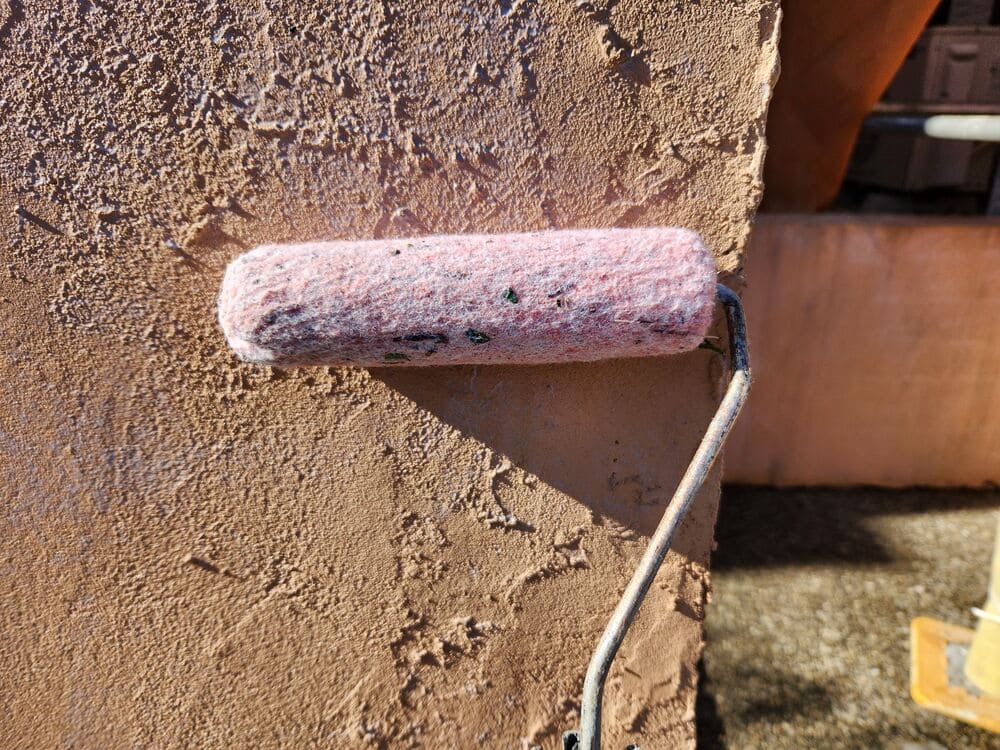 K様(亀山)塀(下塗り) 亀山市で外壁塗装をリペイント匠が施工した写真