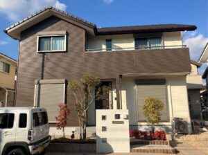 津市で外壁塗装、防水工事をリペイント匠が施工した写真