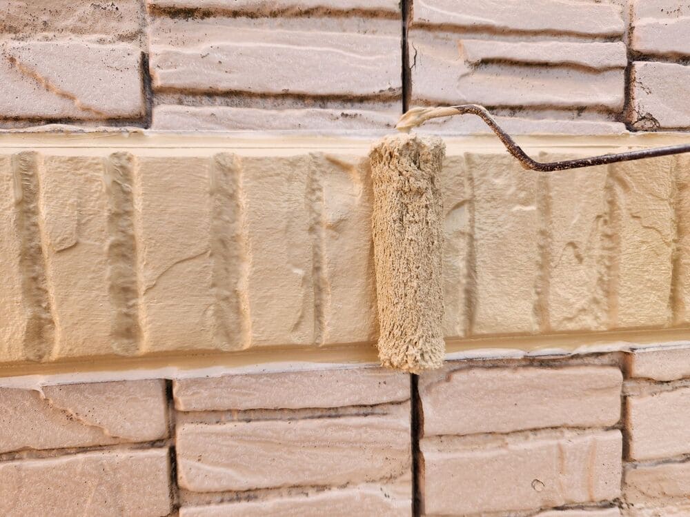 K様(亀山)_上塗り 亀山市で外壁塗装をリペイント匠が施工した写真