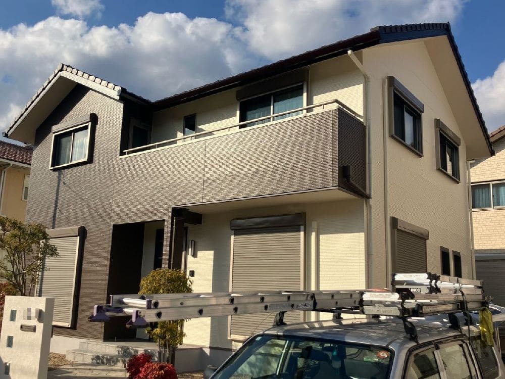 津市で外壁塗装、防水工事をリペイント匠が施工した写真