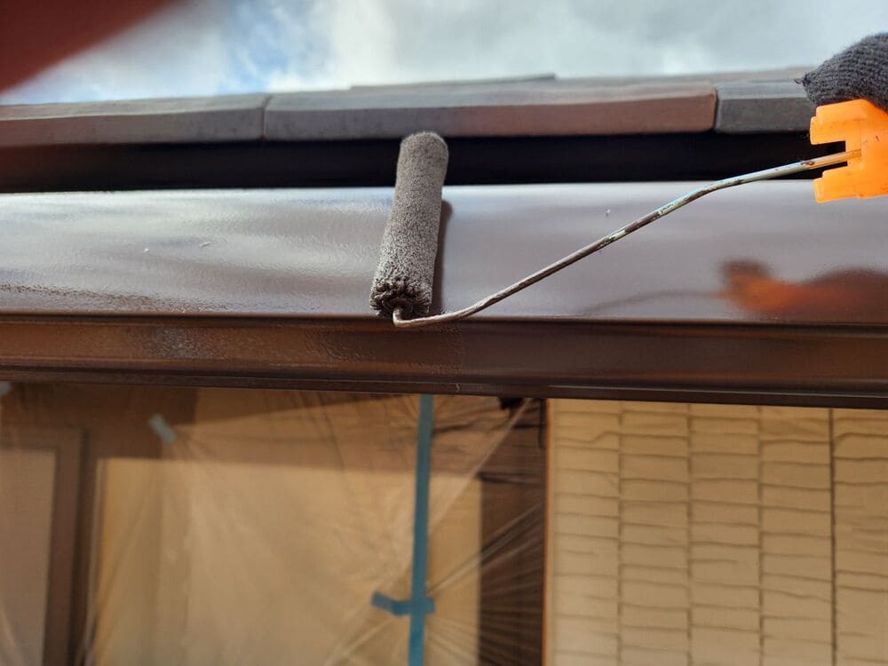 K様(亀山)樋(上塗り) 亀山市で外壁塗装をリペイント匠が施工した写真