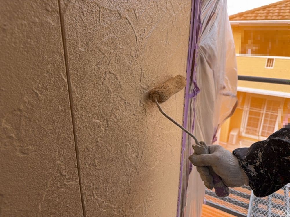 津市久居 T様上塗り 津市の外壁塗装をリペイント匠が施工した写真