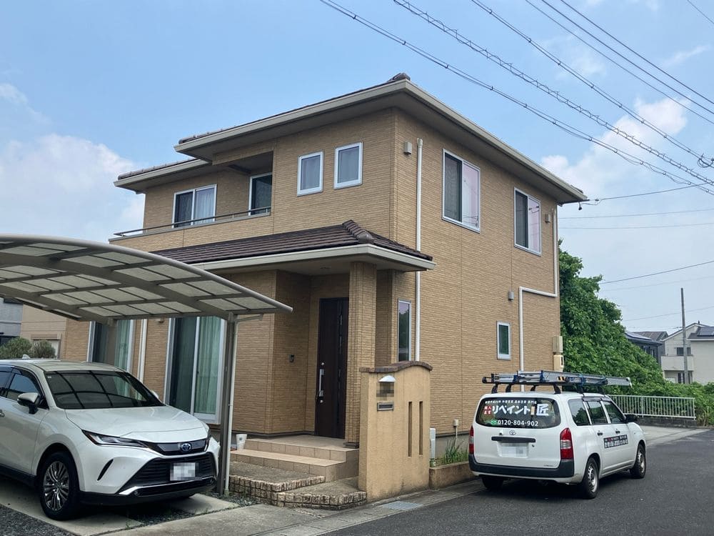 津市で外壁塗装をリペイント匠が施工した写真