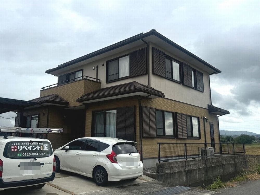 員弁郡東員町の外壁塗装、防水工事をリペイント匠が施工した写真