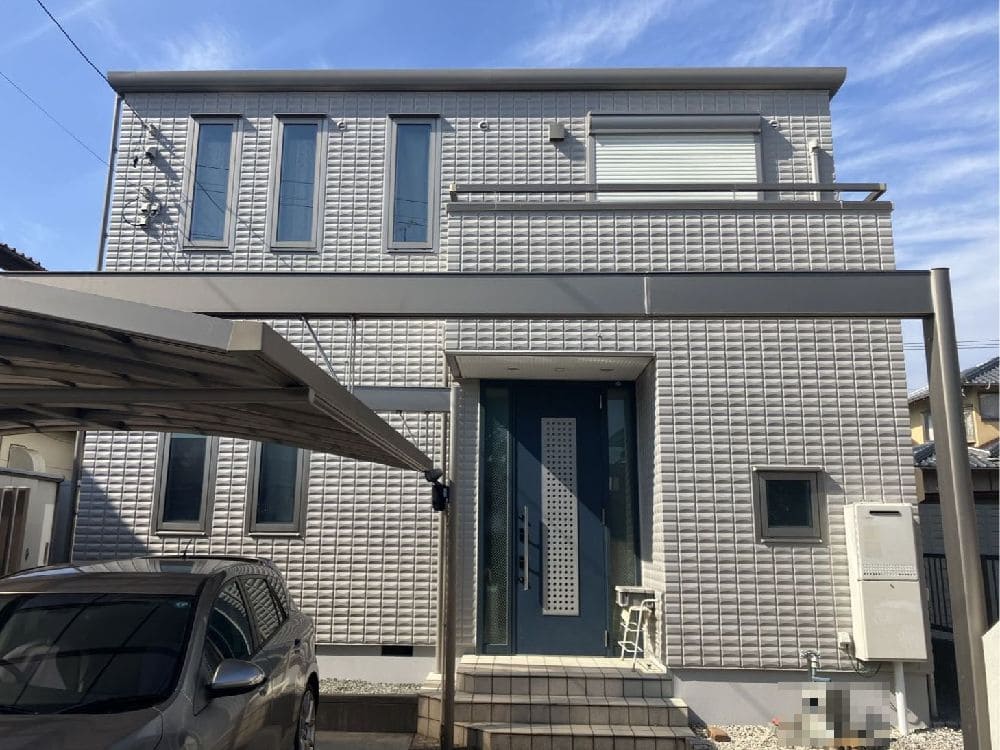 津市の外壁塗装、防水工事をリペイント匠が施工した写真