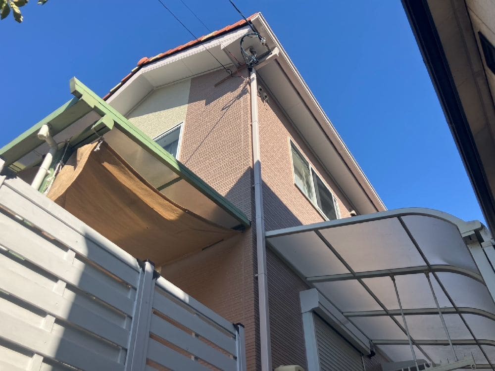 鈴鹿市で外壁塗装、防水工事をリペイント匠が施工した写真