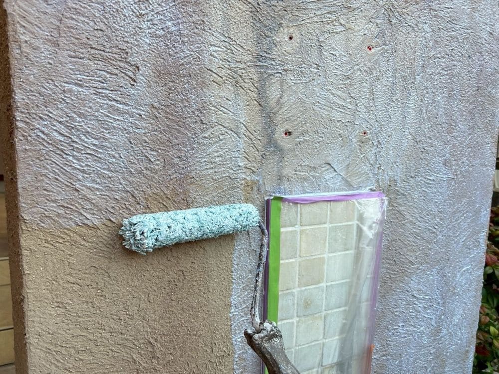 津市久居 H様塀下塗り 津市の外壁塗装をリペイント匠が施工した写真