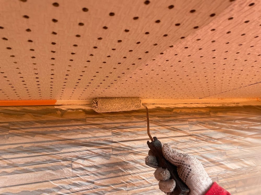 鈴鹿市_S様_軒天(中塗り) 鈴鹿市の外壁塗装、防水工事をリペイント匠が施工した写真