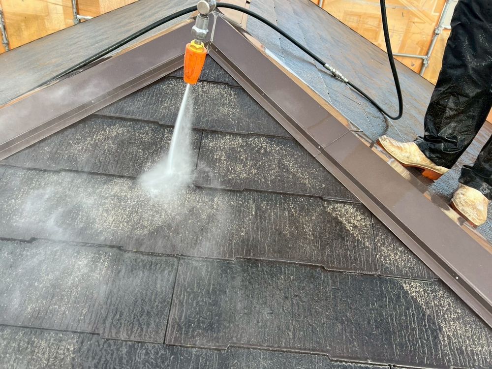 津市久居 H様高圧洗浄 (4) 津市の外壁塗装をリペイント匠が施工した写真