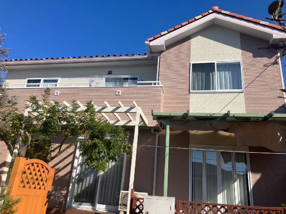 鈴鹿市で外壁塗装、防水工事をリペイント匠が施工した写真