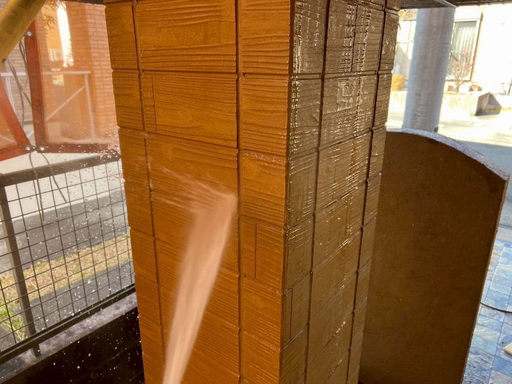 津市久居 H様高圧洗浄 (2) 津市の外壁塗装をリペイント匠が施工した写真