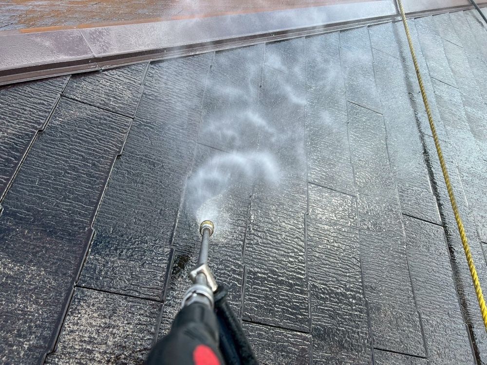 津市久居 H様高圧洗浄 (3) 津市の外壁塗装をリペイント匠が施工した写真